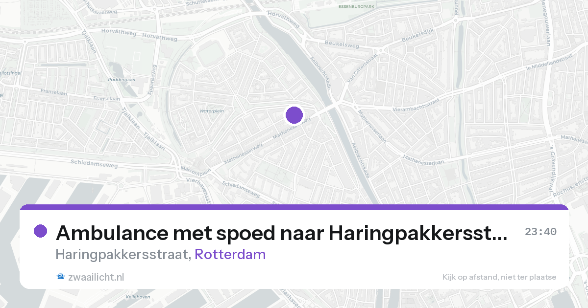 Ambulance met spoed naar Haringpakkersstraat in Rotterdam — 16 aug 2026