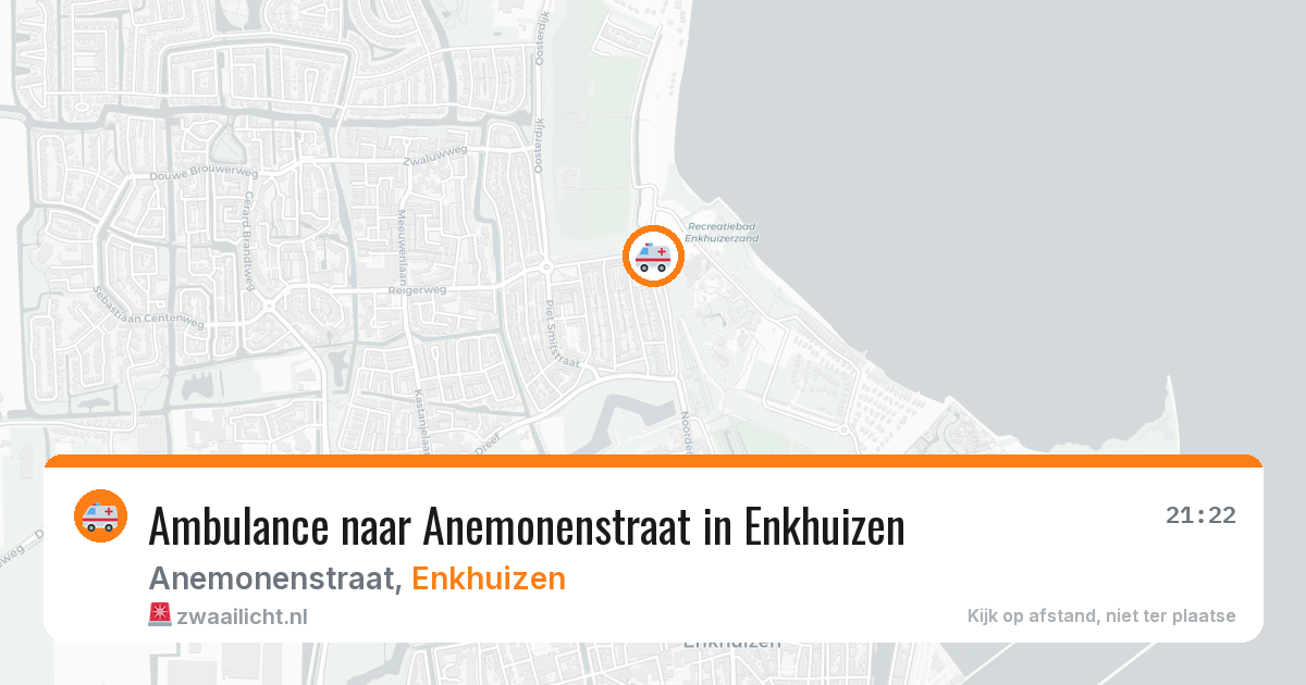 Ambulance naar Anemonenstraat in Enkhuizen — 23 jun 2026