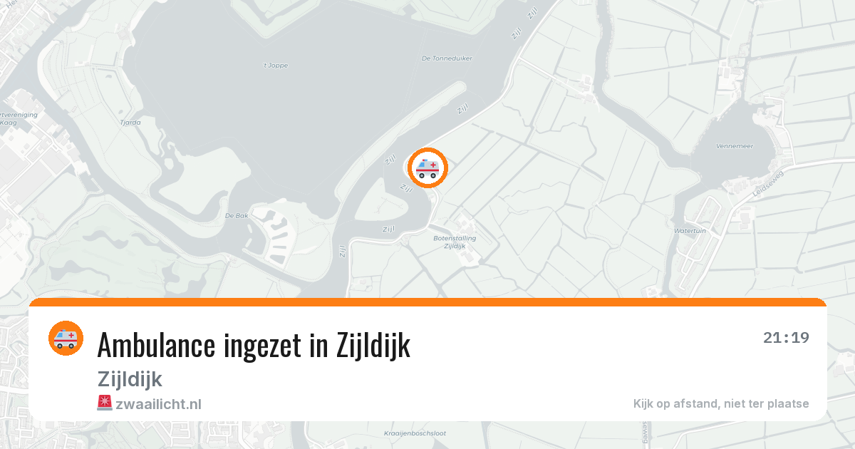 Ambulance ingezet in Zijldijk — 26 jun 2026