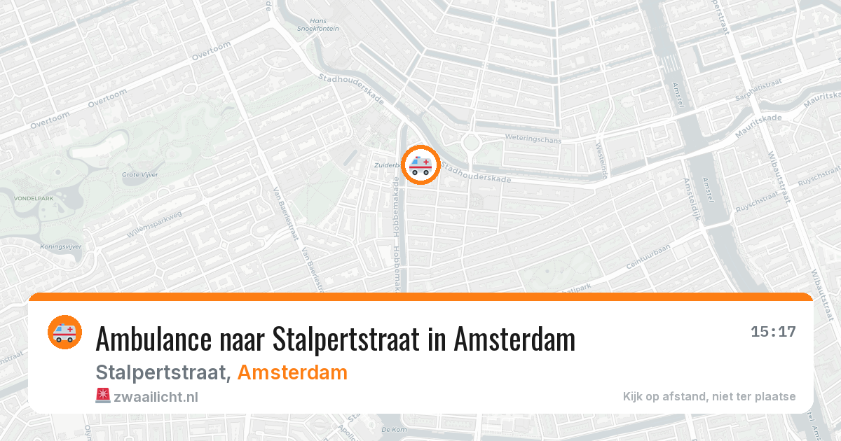 Ambulance naar Stalpertstraat in Amsterdam — 10 jul 2026