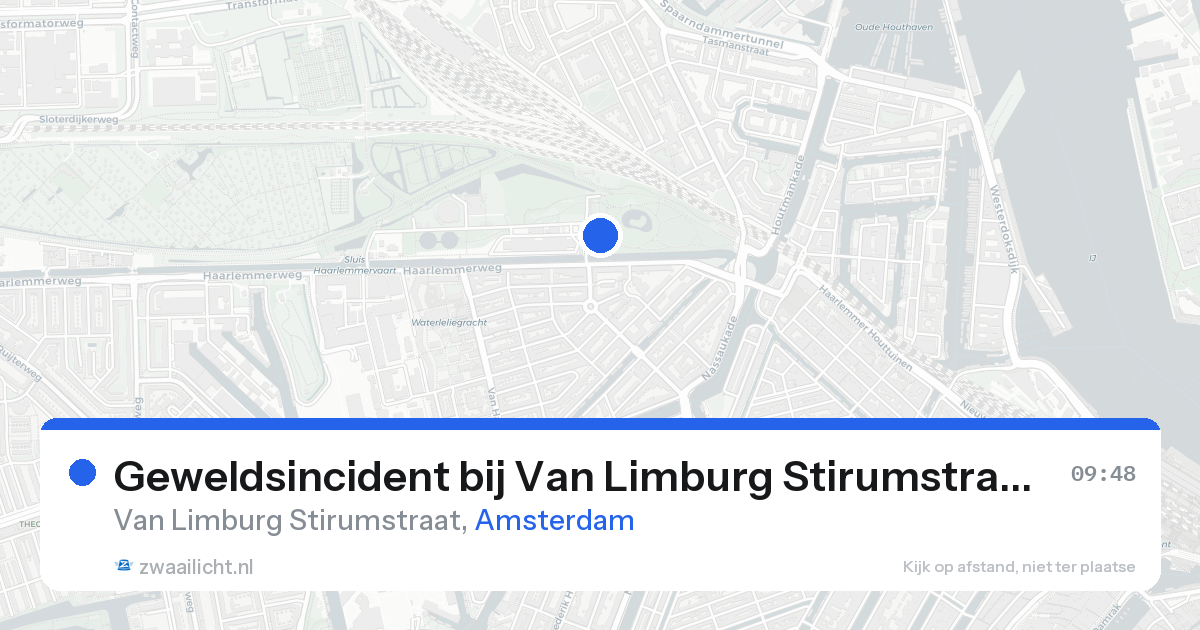 Geweldsincident bij Van Limburg Stirumstraat in Amsterdam — 22 aug 2026