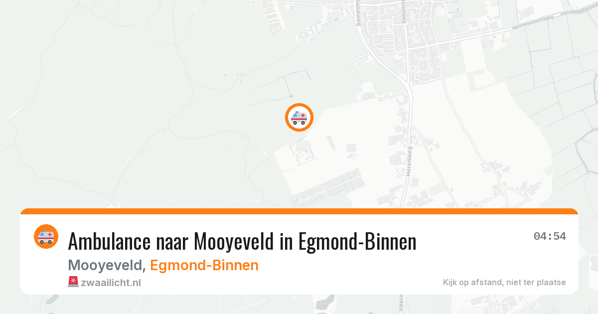 Ambulance naar Mooyeveld in Egmond-Binnen — 1 aug 2026