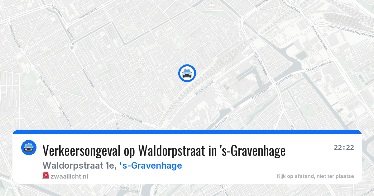 Verkeersongeval op Waldorpstraat in 's-Gravenhage — 1 jul 2026