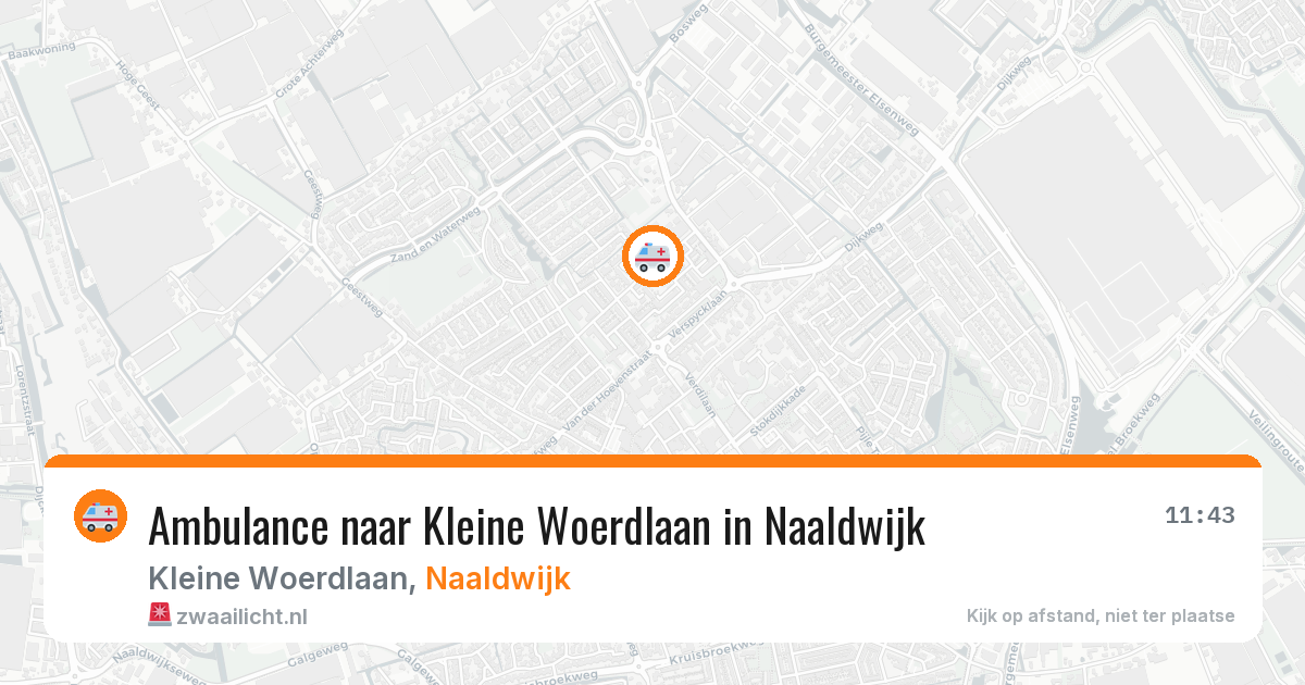 Ambulance naar Kleine Woerdlaan in Naaldwijk — 31 mrt 2026