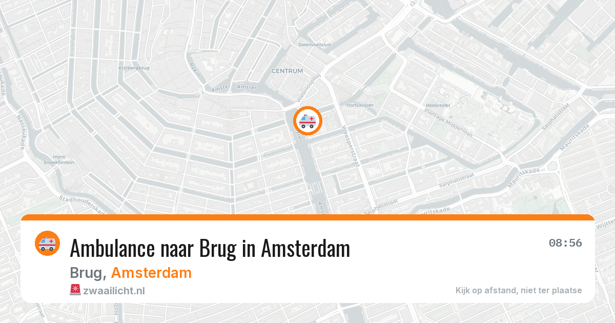 Ambulance naar Brug in Amsterdam — 2 jun 2026