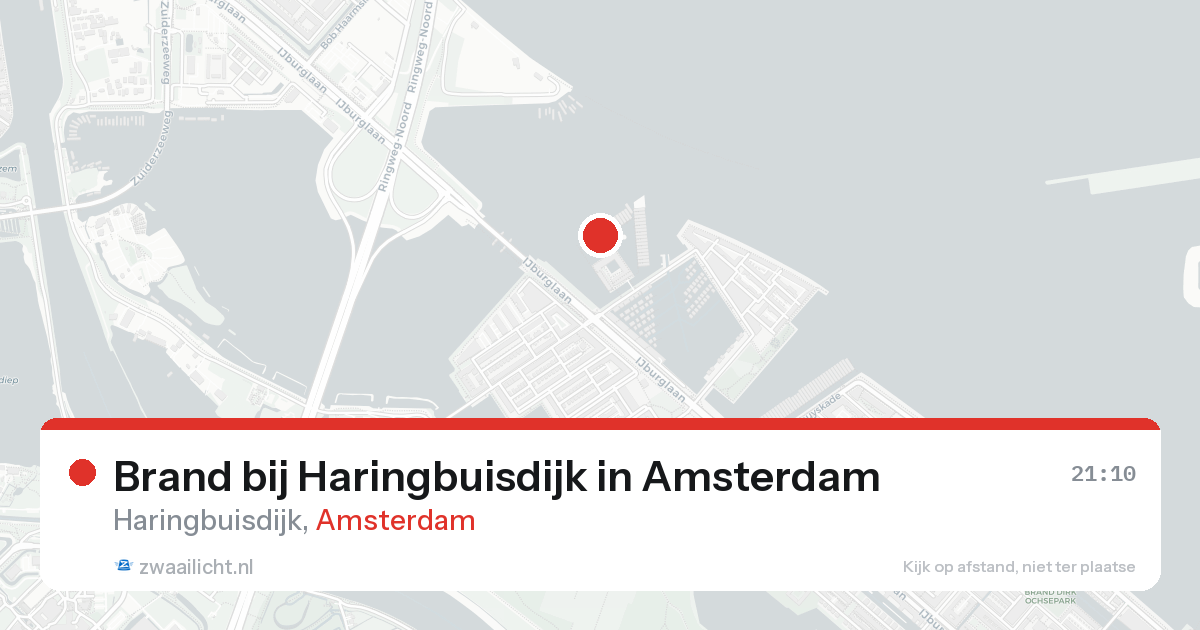 Brand bij Haringbuisdijk in Amsterdam — 16 jun 2026