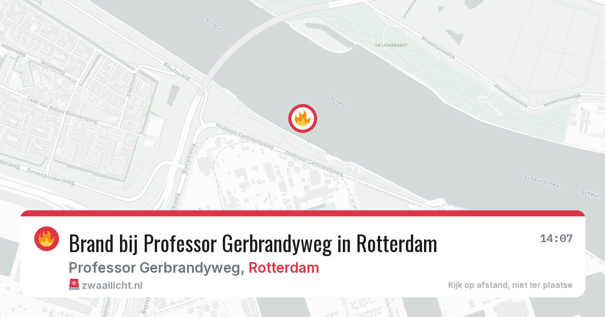 Brand bij Professor Gerbrandyweg in Rotterdam — 27 mei 2026
