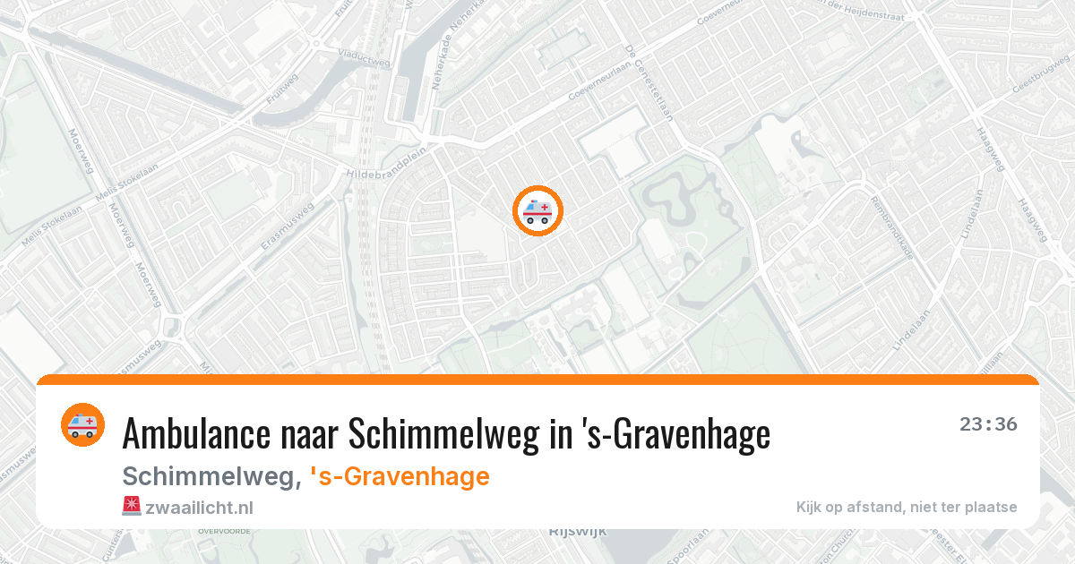 Ambulance naar Schimmelweg in 's-Gravenhage — 2 aug 2026