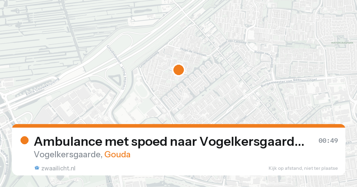 Ambulance met spoed naar Vogelkersgaarde in Gouda — 30 jan 2026