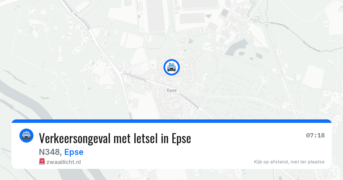 Verkeersongeval met letsel in Epse — 10 jun 2026