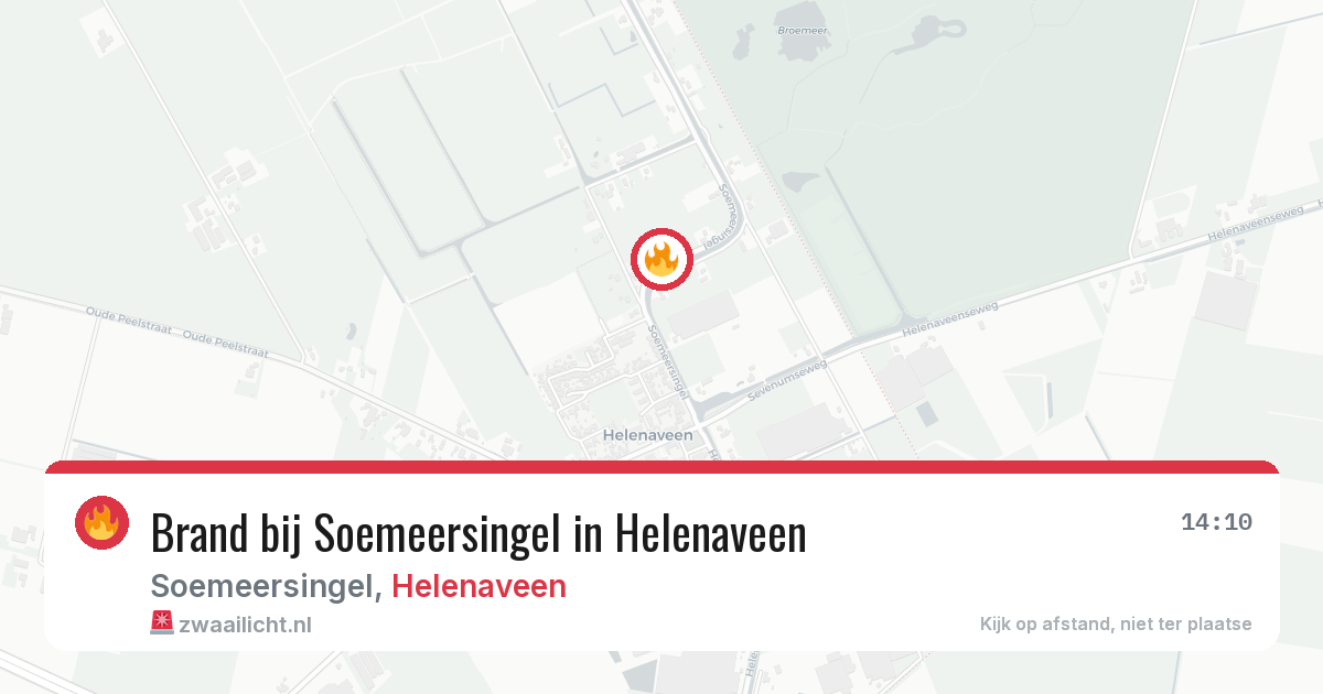 Brand bij Soemeersingel in Helenaveen — 2 aug 2026