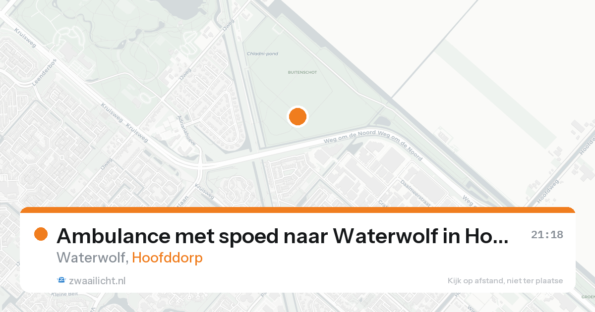 Ambulance met spoed naar Waterwolf in Hoofddorp — 30 jan 2026
