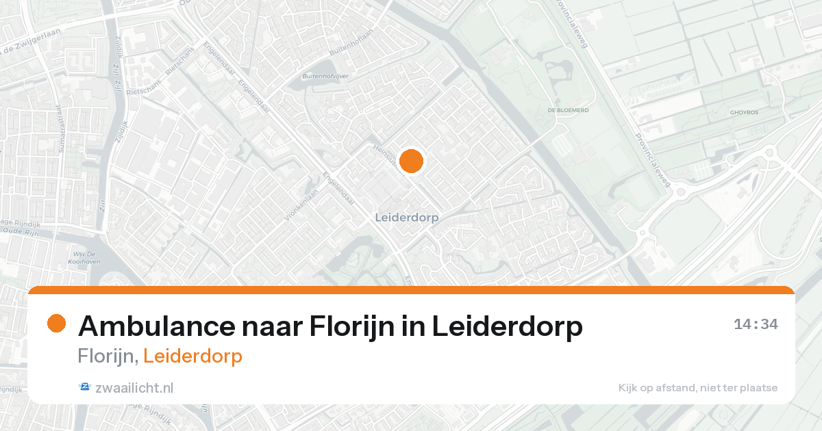 Ambulance naar Florijn in Leiderdorp — 25 aug 2026