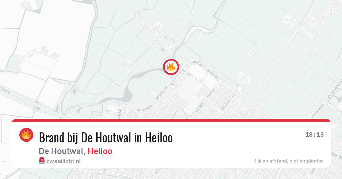 Brand bij De Houtwal in Heiloo — 5 jun 2026