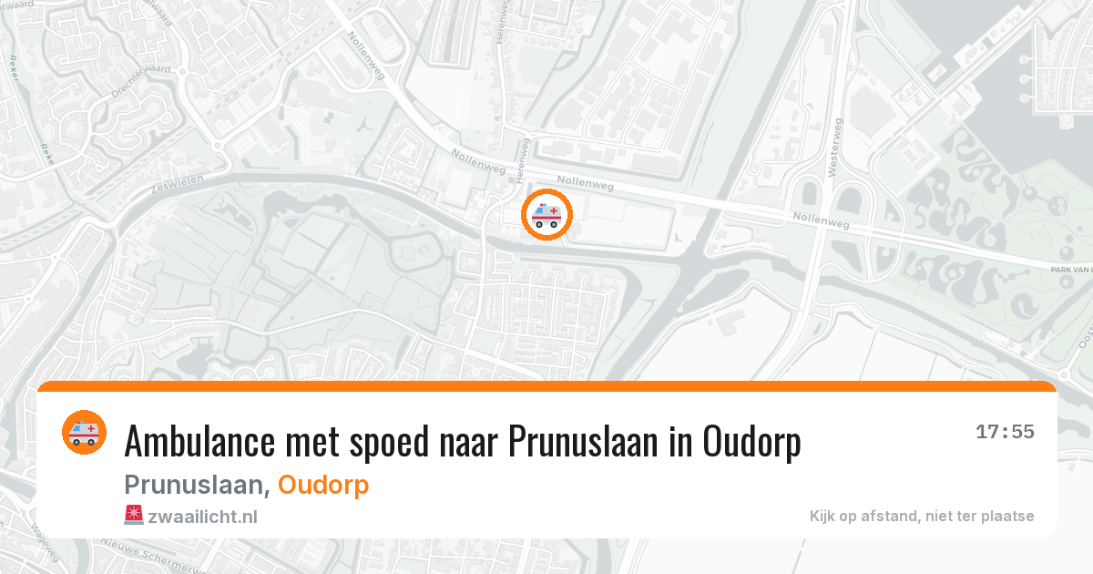 Ambulance met spoed naar Prunuslaan in Oudorp — 10 aug 2026