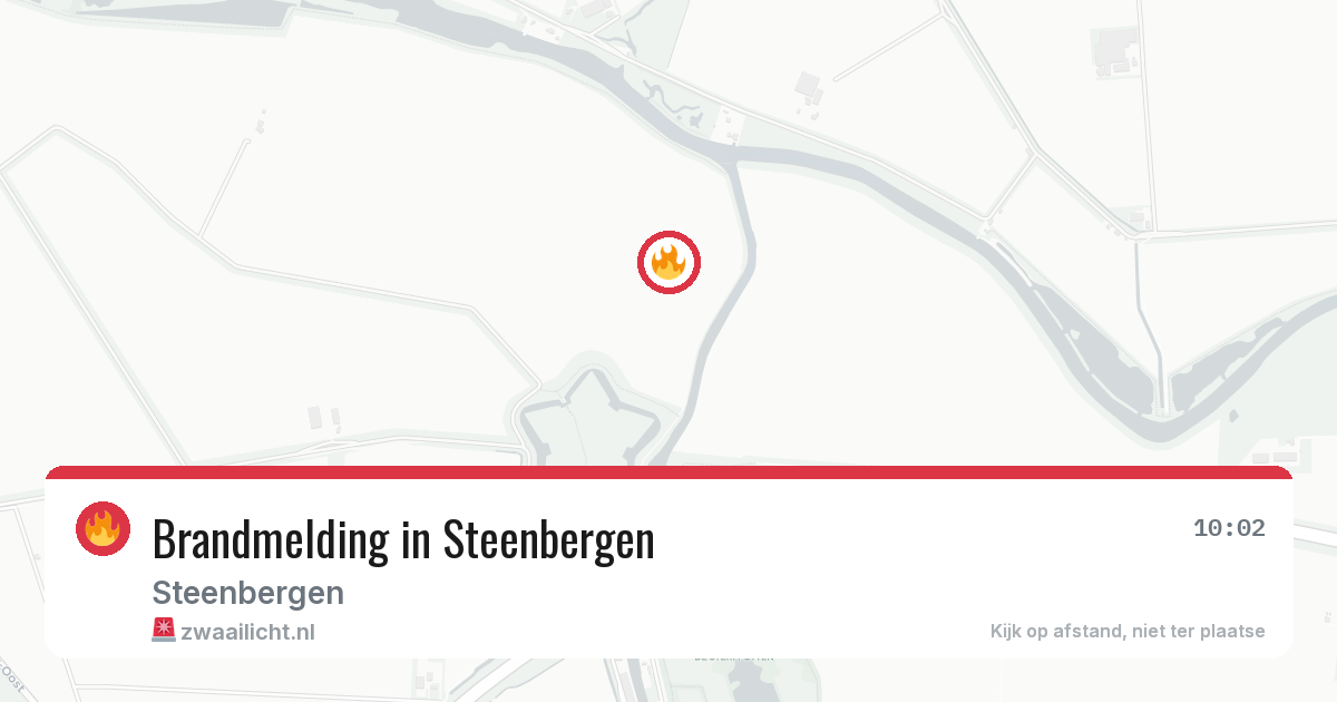 Brandmelding in Steenbergen — 15 jul 2026