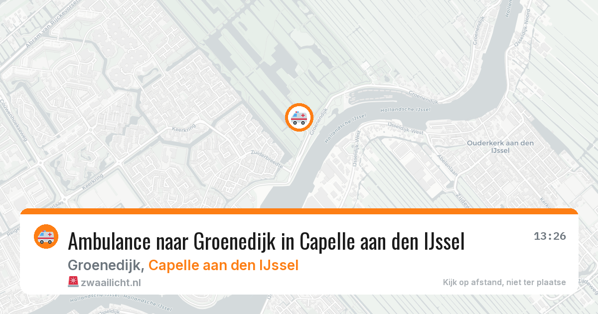 Ambulance naar Groenedijk in Capelle aan den IJssel — 4 apr 2026