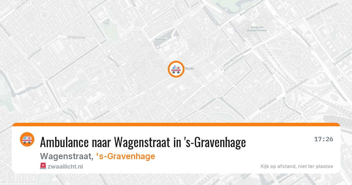 Ambulance naar Wagenstraat in 's-Gravenhage — 21 feb 2026