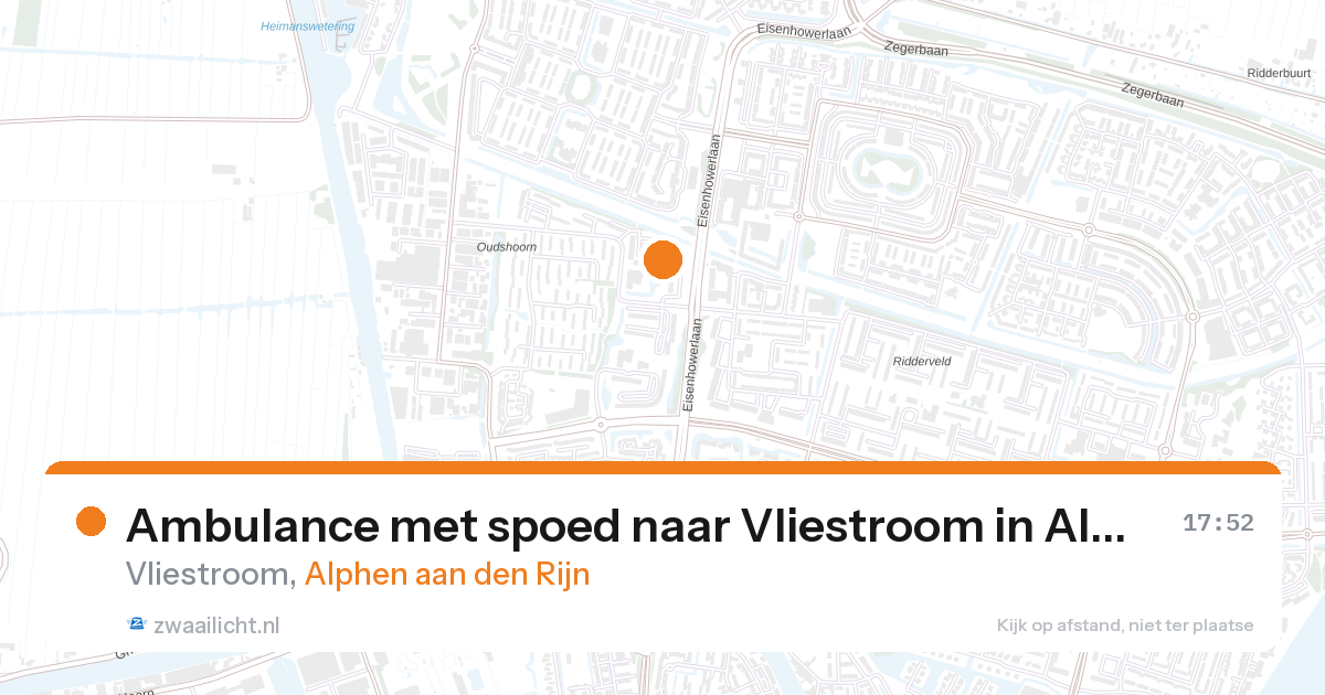 Ambulance met spoed naar Vliestroom in Alphen aan den Rijn — 2 mei 2026
