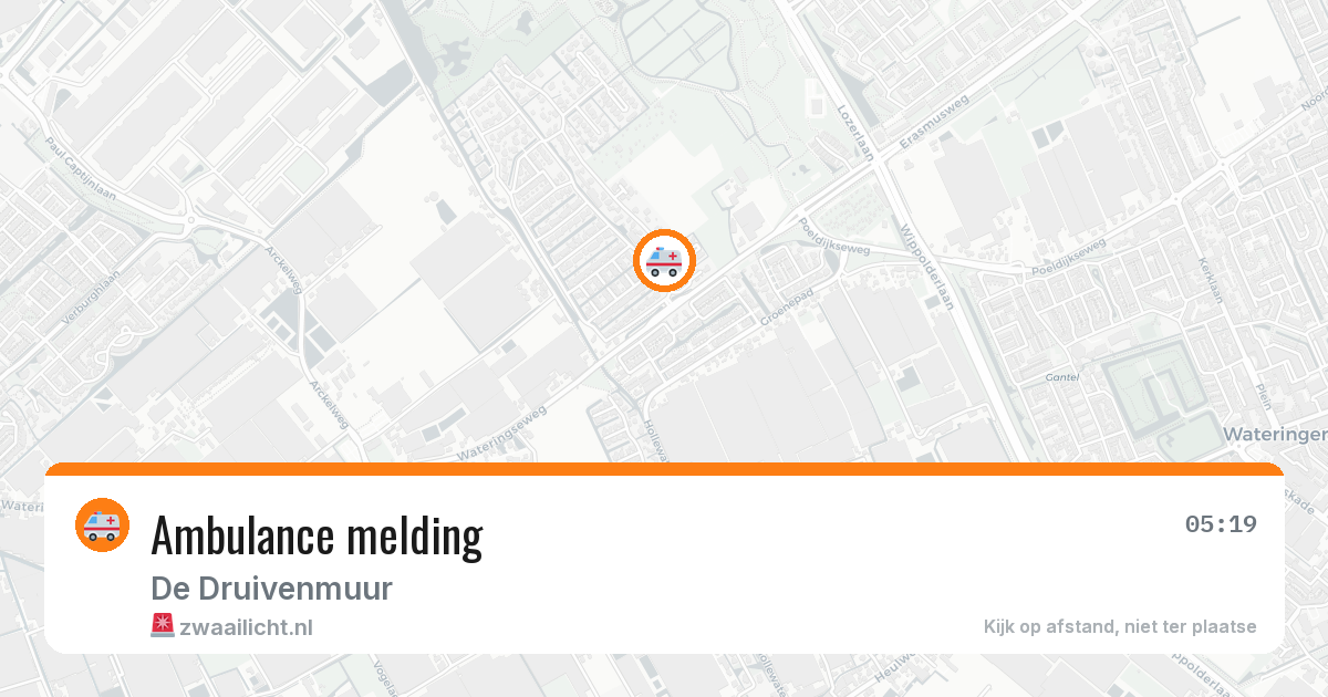 Ambulance melding — 26 mei 2026