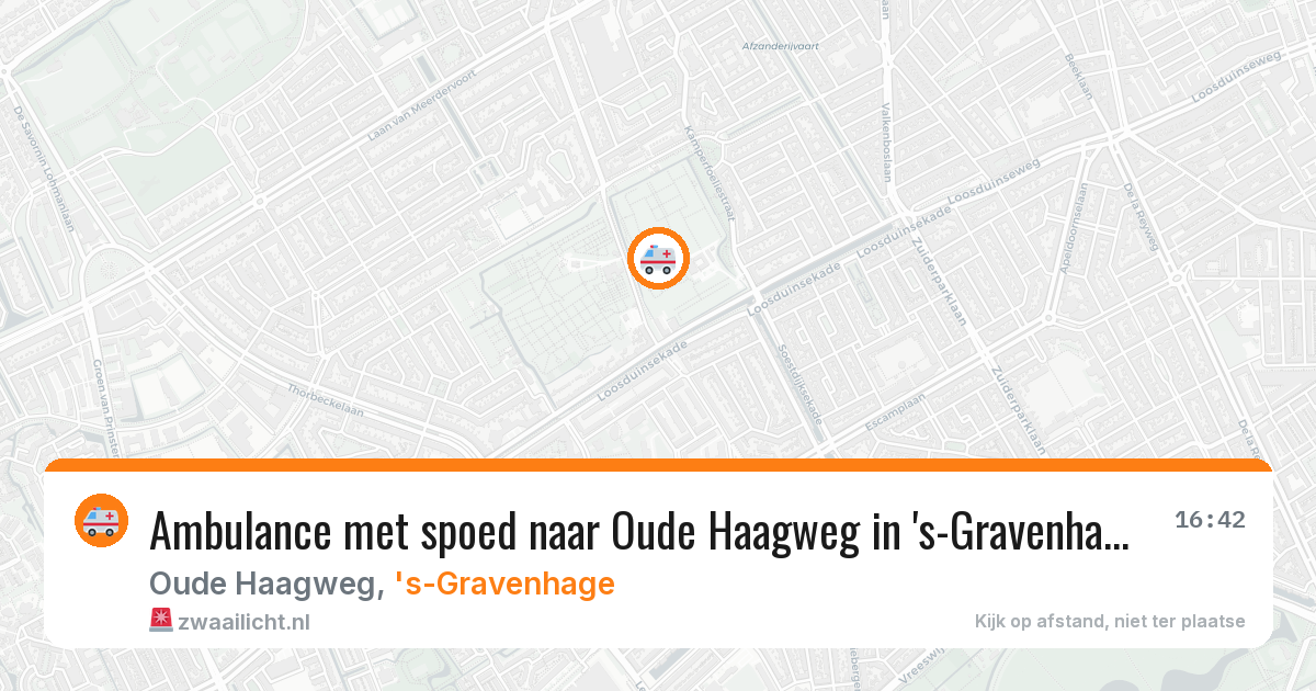 Ambulance met spoed naar Oude Haagweg in 's-Gravenhage — 14 jul 2026