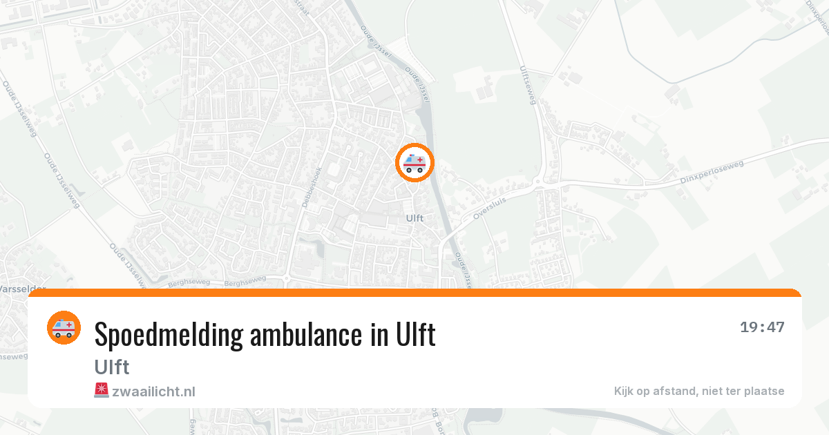 Spoedmelding ambulance in Ulft — 22 mrt 2026