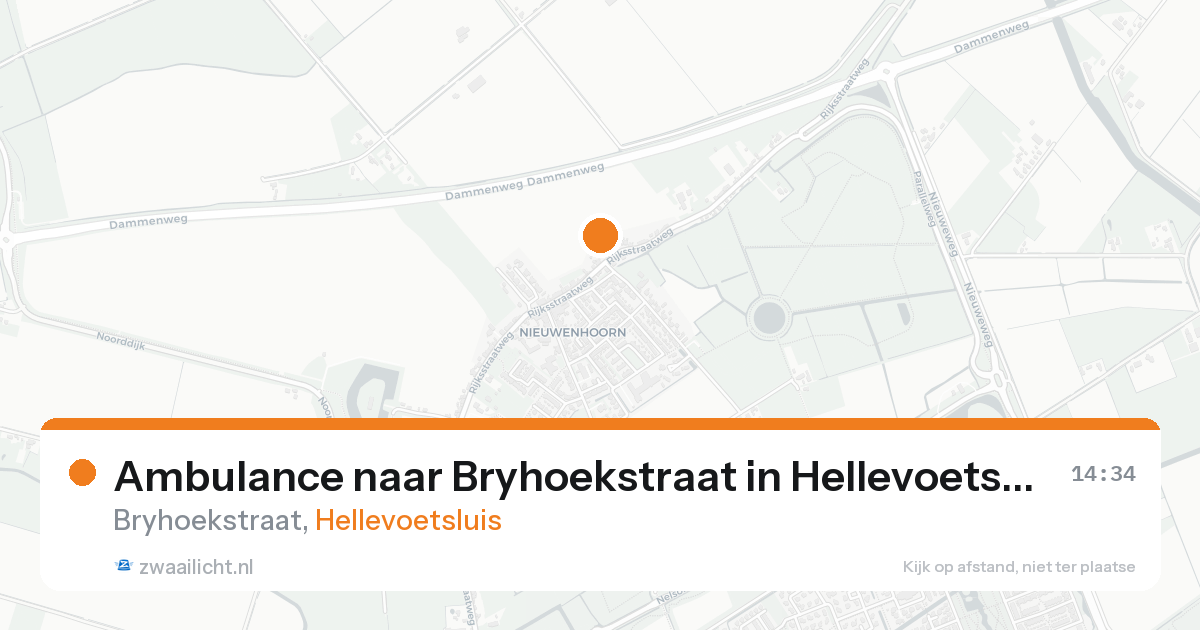 Ambulance naar Bryhoekstraat in Hellevoetsluis — 28 mei 2026
