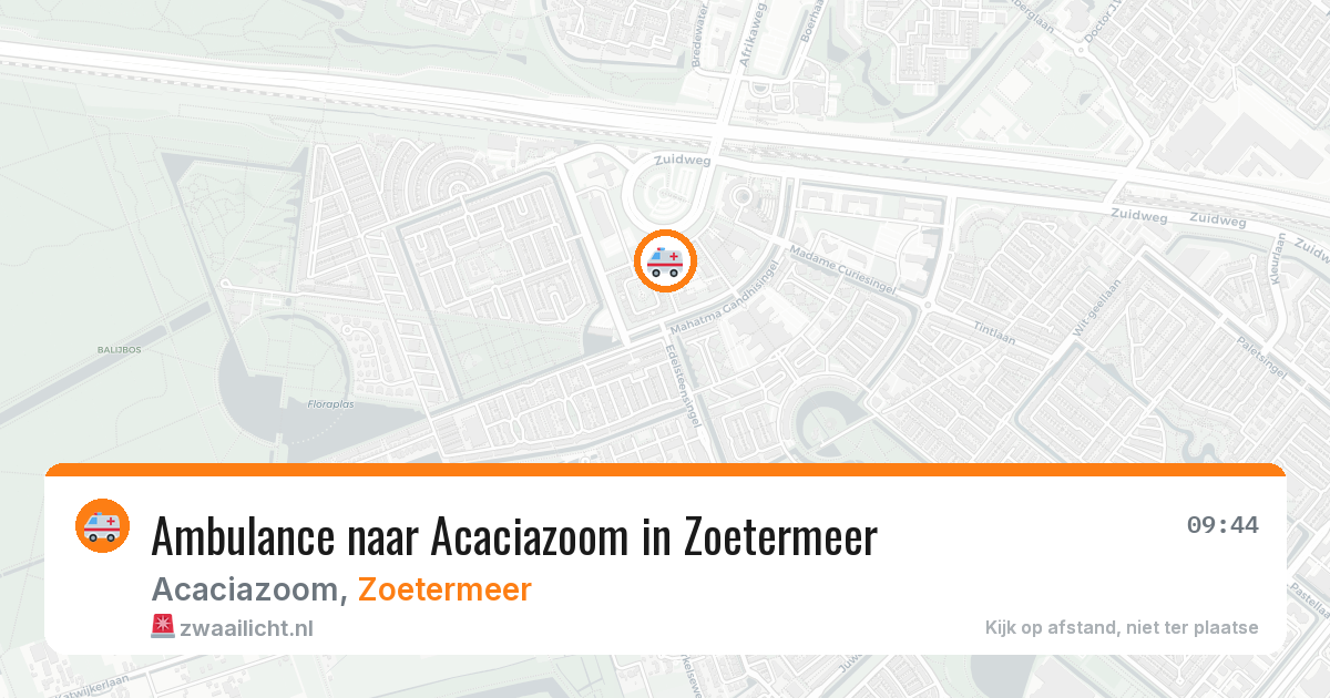 Ambulance naar Acaciazoom in Zoetermeer — 23 mrt 2026
