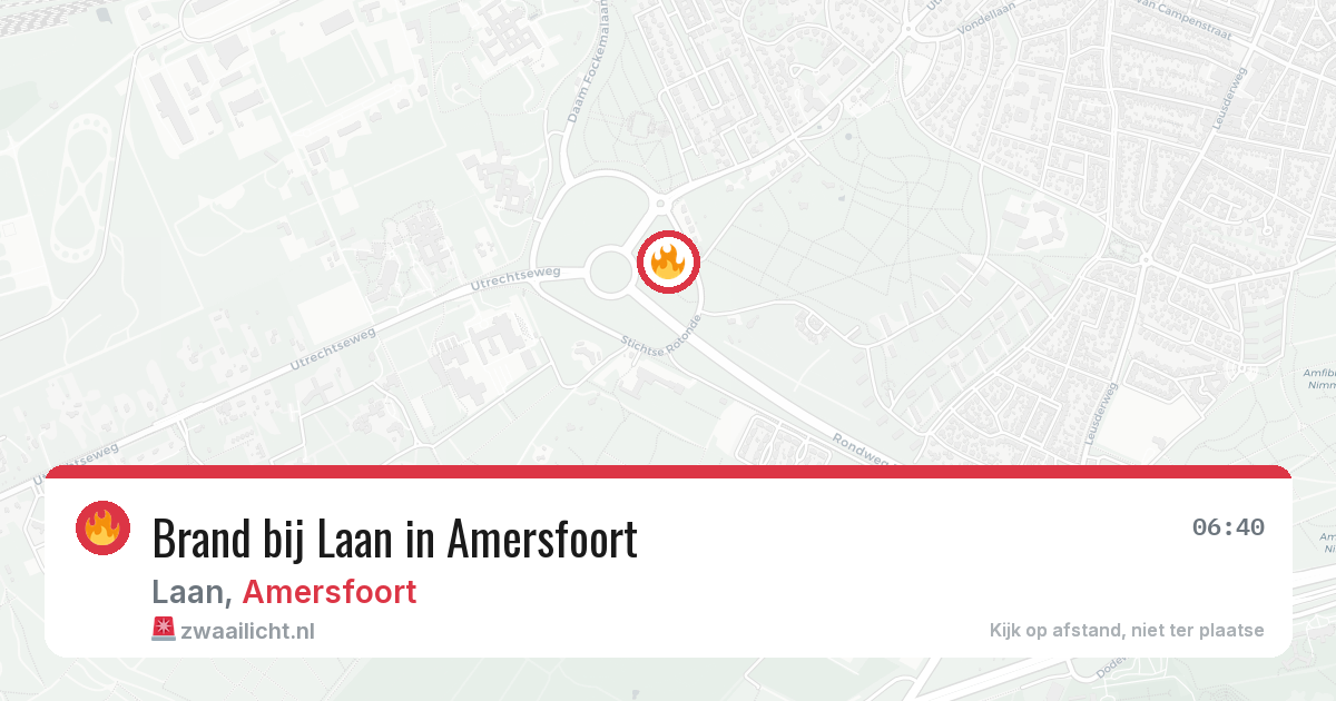 Brand bij Laan in Amersfoort — 1 mrt 2026