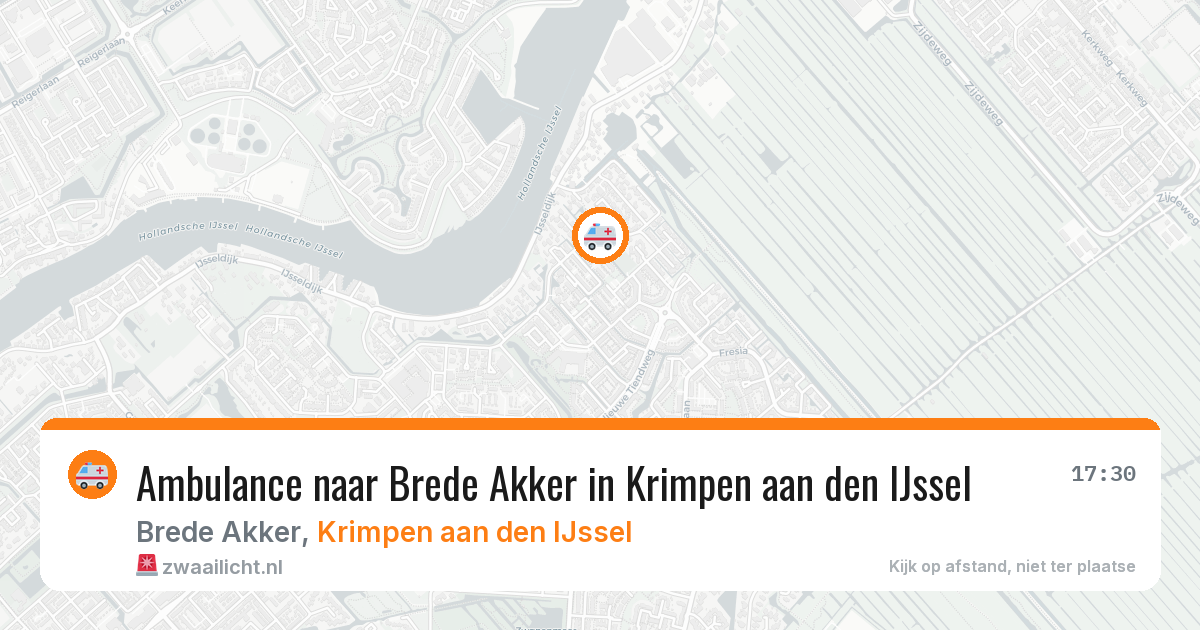 Ambulance naar Brede Akker in Krimpen aan den IJssel — 31 jul 2026