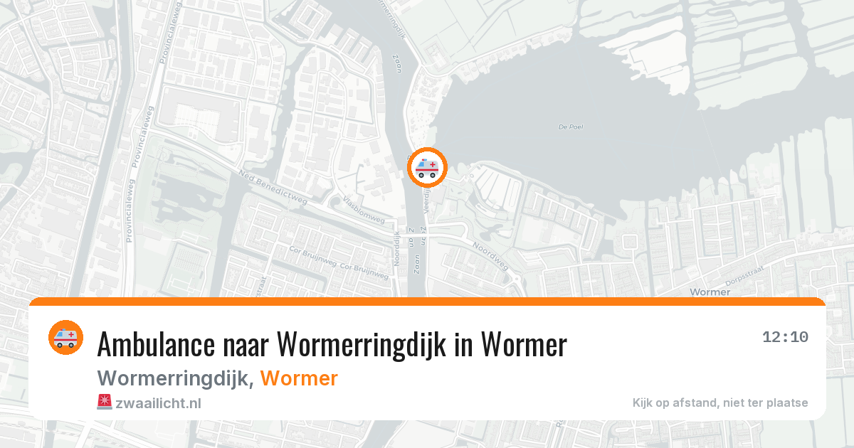 Ambulance naar Wormerringdijk in Wormer — 5 jul 2026