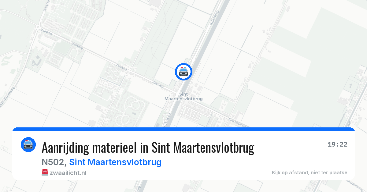 Aanrijding materieel in Sint Maartensvlotbrug — 28 jul 2026