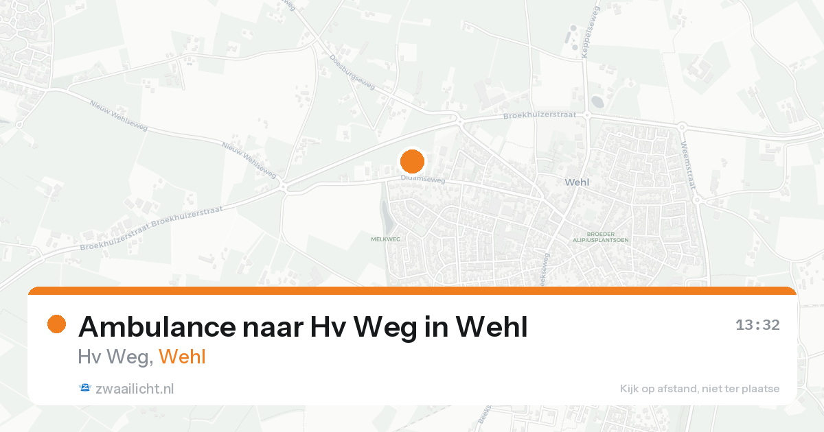 Ambulance naar Hv Weg in Wehl — 20 aug 2026
