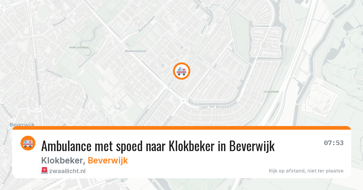 Ambulance met spoed naar Klokbeker in Beverwijk — 23 jun 2026