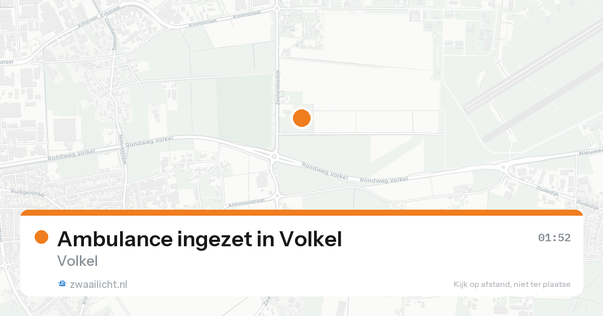 Ambulance ingezet in Volkel — 10 aug 2026