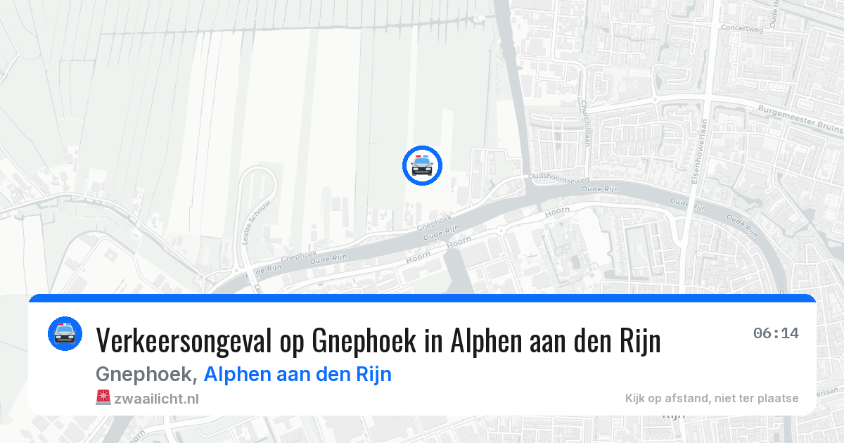 Verkeersongeval op Gnephoek in Alphen aan den Rijn — 6 jul 2026