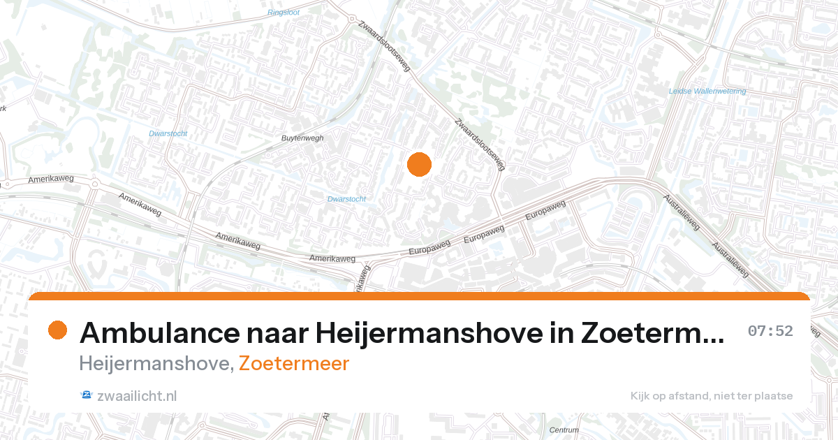 Ambulance naar Heijermanshove in Zoetermeer — 28 aug 2026