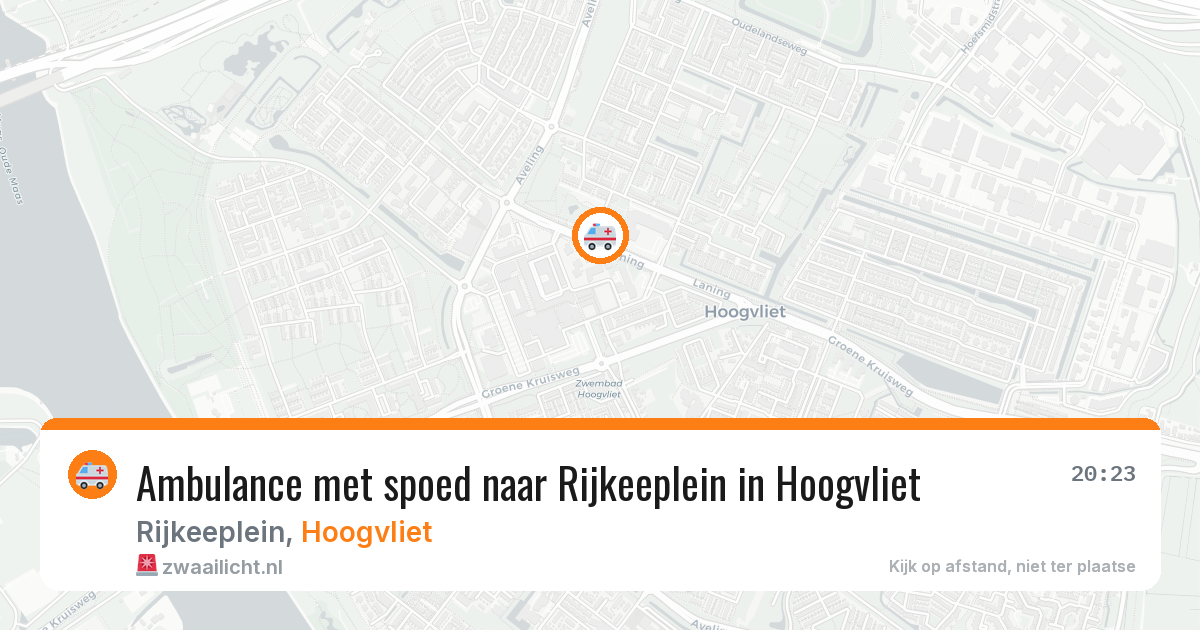 Ambulance met spoed naar Rijkeeplein in Hoogvliet — 28 mrt 2026