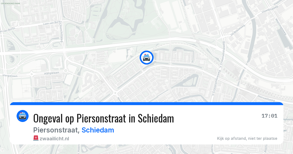 Ongeval op Piersonstraat in Schiedam — 18 jun 2026