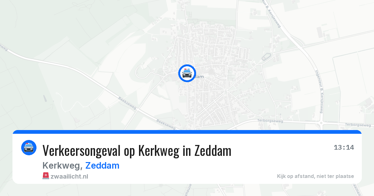 Verkeersongeval op Kerkweg in Zeddam — 8 jun 2026