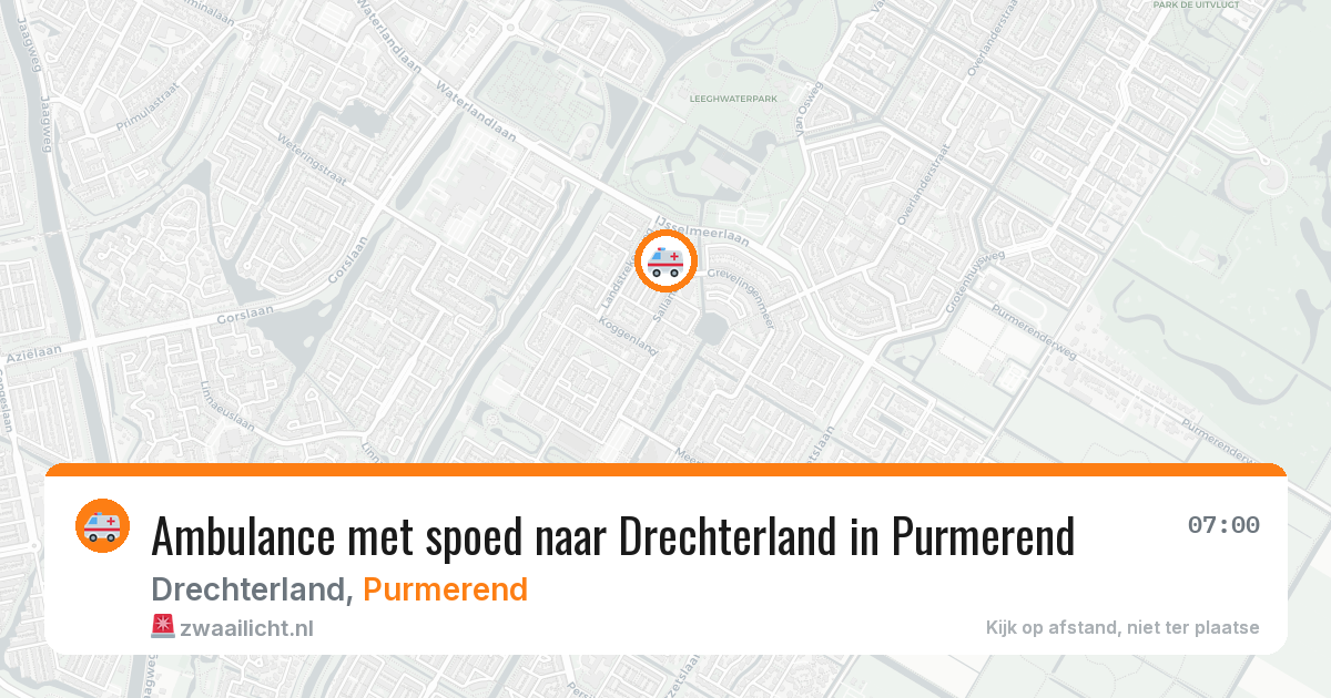 Ambulance met spoed naar Drechterland in Purmerend — 28 apr 2026