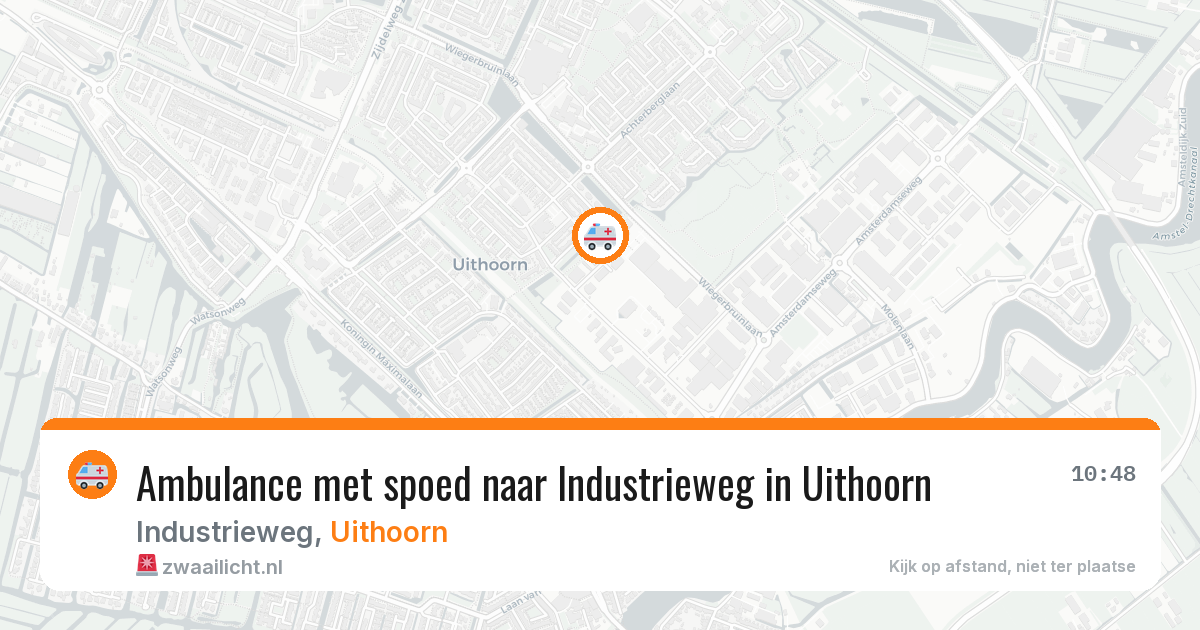 Ambulance met spoed naar Industrieweg in Uithoorn — 6 jun 2026