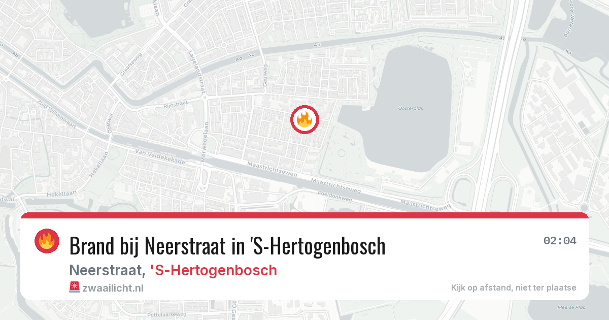 Brand bij Neerstraat in 'S-Hertogenbosch — 17 jun 2026