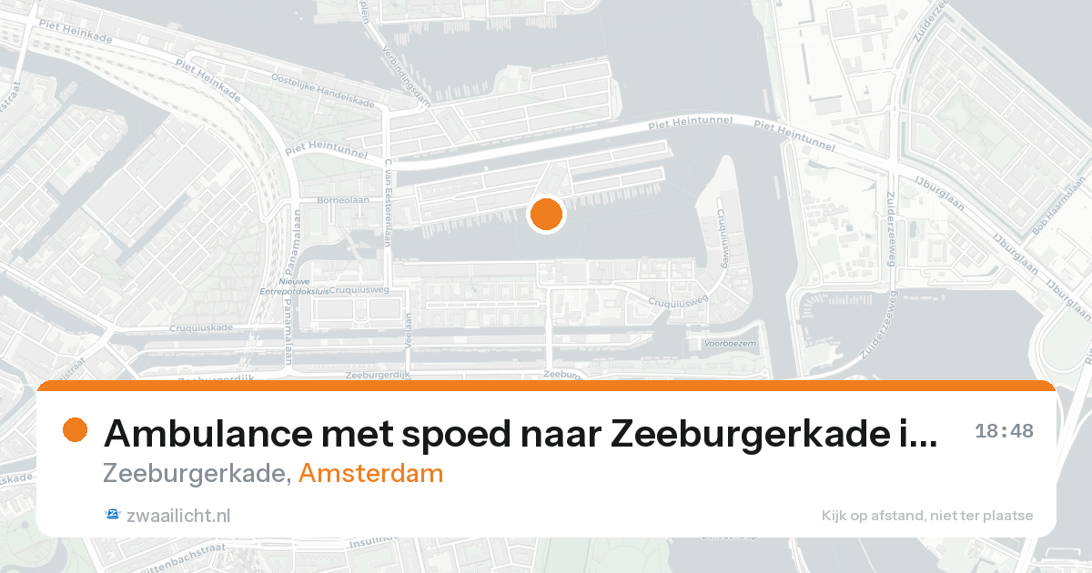 Ambulance met spoed naar Zeeburgerkade in Amsterdam — 7 feb 2026