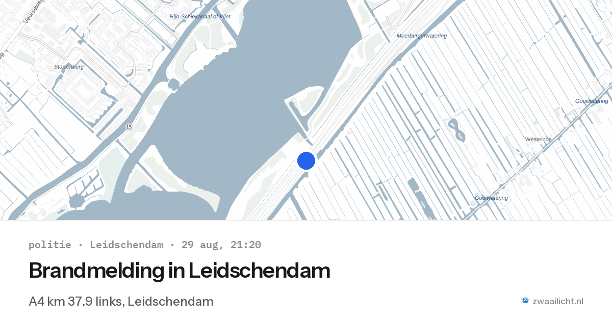 Brandmelding in Leidschendam — 29 aug 2026