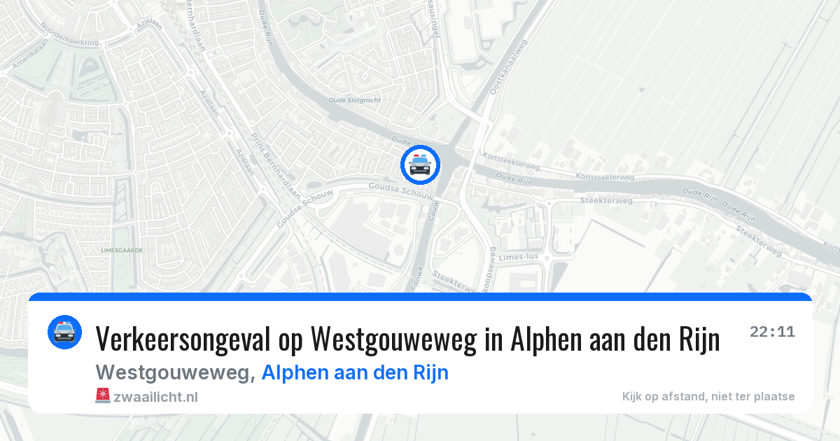 Verkeersongeval op Westgouweweg in Alphen aan den Rijn — 5 jun 2026
