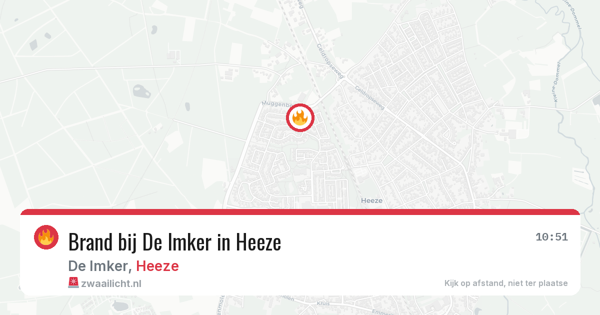 Brand bij De Imker in Heeze — 26 mei 2026