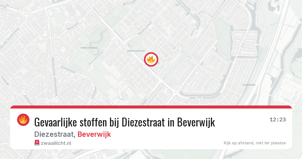 Gevaarlijke stoffen bij Diezestraat in Beverwijk — 11 jun 2026