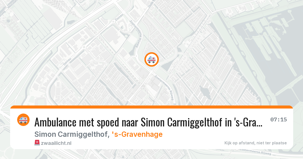 Ambulance met spoed naar Simon Carmiggelthof in 's-Gravenhage — 20 jan 2026