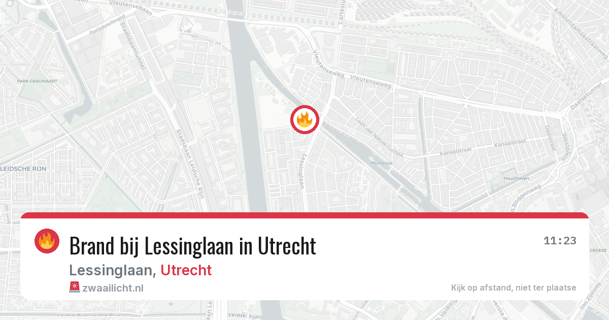 Brand bij Lessinglaan in Utrecht — 29 jan 2026